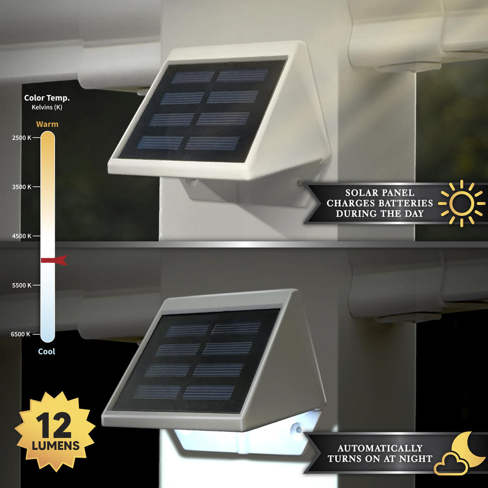 Solar 2-LED Outdoor Copper Integrated LED Deck and Wall Light (2-Pack) Solar 2-LED Outdoor Copper Integrated LED Deck and Wall Light (2-Pack)