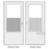 LARSON® Lincoln 30" x 80" White Midview Storm Door