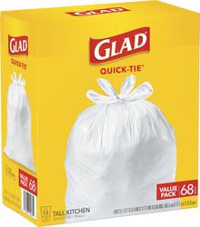 Hefty Easy Flaps 13 Gallon Tall Kitchen Trash Bags, 80 ct