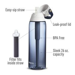 Brita 36 oz Night Sky Premium Leak Proof Filtered Water Bottle with Straw