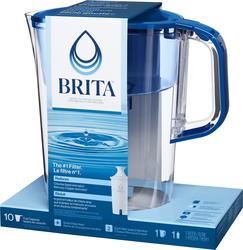 Brita Tahoe 10-Cup Large Water Filter Pitcher in Blue with 1 Standard Filter  6025850687 - The Home Depot