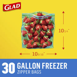 Glad Large Gallon Freezer Bags (30 ct) Delivery - DoorDash