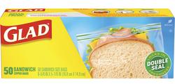 Glad® Sandwich Zipper Bags - 50 ct. at Menards®