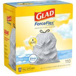 Glad® ForceFlex® Fresh Clean 13 Gallon Tall Kitchen Drawstring