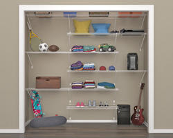 ClosetMaid® Shelf and Rod™ 48W x 12D White Wire Closet Shelf at Menards®