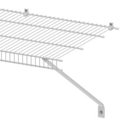 ClosetMaid Superslide 96 in. W x 12 in. D White Ventilated Wire Shelf
