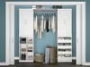 Designer's Image™ 36"W White Wooden Closet Shelf & Hang Rod Kit