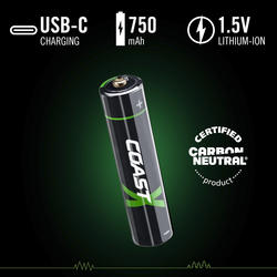 AAA - 【konami_☆】 Amazon.com: Coast AAA USB-C Rechargeable Batteries, ZITHION
