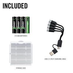 aaa ZXAA & ZXAAA Rechargeable Battery 8 Pack – COAST Products