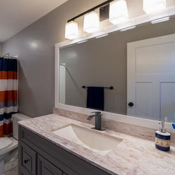 Cobbe Waterfall One-Handle Matte Black Bathroom Faucet at Menards®