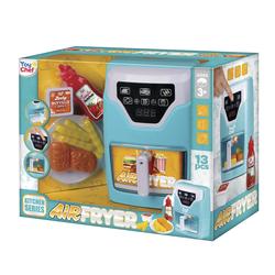 Toy Air Fryer, Play Kitchen Accessories Set for Toddlers - Kids Kitchen  Playset W/Music & Color