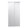 Colonial Elegance® 48"W x 80-1/2"H White Embossed Woodgrain 6-Panel Sliding Closet Door