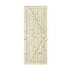 Colonial Elegance® Artisan 33"W x 84"H Knotty Pine K-Brace 2-Panel Interior Barn Door