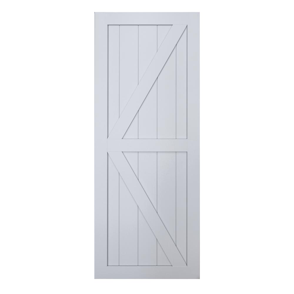 37 in. x 84 in. Chevron MDF Primed White Interior Barn Door Slab 37 in. x 84 in. Chevron MDF Primed White Interior Barn Door Slab