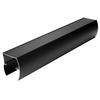 CW® Coast™ 60"W x 69"H Matte Black Semi-Frameless Bypass Shower Door with Clear Glass
