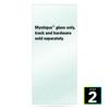 CW® Select 1/4" Mystique™ 59-1/8"W Shower Height Door Glass