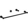 CW® Coast™ 60"W x 69"H Matte Black Semi-Frameless Bypass Shower Door with Clear Glass