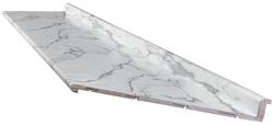 CustomCraft Countertops® High Resolution 10' Calacatta Marble Right ...