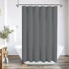 Mint Living Gray 72"W x 72"H Medium Weight PEVA Shower Curtain Liner with Silver Grommets