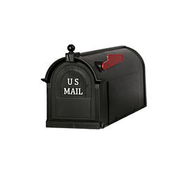 Postal Pro Ambrose Black Post-Mount Mailbox at Menards®