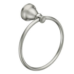 Moen® Hilliard™ Brushed Nickel Wall-Mount Towel Ring