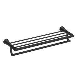 Matt Black Bathroom Hardware Set Towel Shelf Wall Mounted Towel Rack - On  Sale - Bed Bath & Beyond - 31969932