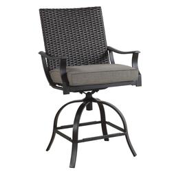 Backyard Creations® Pine Meadow Brown High Dining Swivel Patio Chair ...