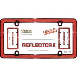 Superior Automotive Red Reflective License Plate Frame, 8452481