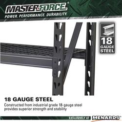 Masterforce® 77W x 72H x 24D 4-Tier Rack at Menards®