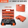 53-Piece 1/4" Drive Socket Set