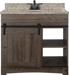 Dakota™ Sliding Barn Door 36"W x 21-5/8"D Cottage Bathroom Vanity Cabinet at Menards®