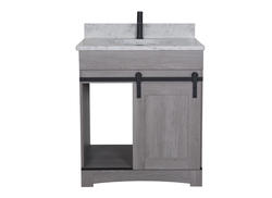 Dakota™ Sliding Barn Door 30"W x 21-5/8"D Haven Bathroom Vanity Cabinet at Menards®