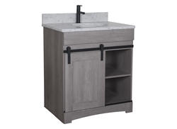Dakota™ Sliding Barn Door 30"W x 21-5/8"D Haven Bathroom Vanity Cabinet at Menards®