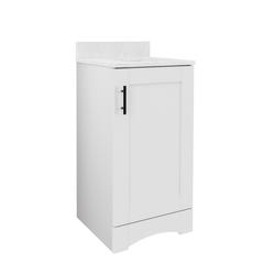 Dakota™ Monroe 18"W x 16-5/8"D White Oak Bathroom Vanity Cabinet at ...