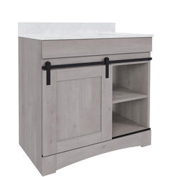 Dakota™ Sliding Barn Door 36"W x 21-5/8"D Haven Bathroom Vanity Cabinet at Menards®