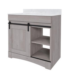 Dakota™ Sliding Barn Door 36"W x 21-5/8"D Haven Bathroom Vanity Cabinet at Menards®