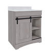 Dakota™ Sliding Barn Door 30"W x 21-5/8"D Haven Bathroom Vanity Cabinet