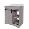 Dakota™ Sliding Barn Door 30"W x 21-5/8"D Haven Bathroom Vanity Cabinet