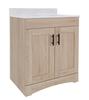 Dakota™ Monroe 30"W x 21-5/8"D Coastal Oak Bathroom Vanity Cabinet