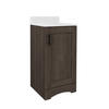 Dakota™ Monroe 18"W x 16-5/8"D Charcoal Bathroom Vanity Cabinet