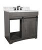 Dakota™ Sliding Barn Door 36"W x 21-5/8"D Charcoal Bathroom Vanity Cabinet