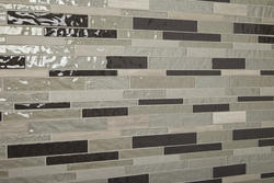 Mohawk® Glass Escape Bronze 15 x 11 Glass and Stone Mosaic Tile