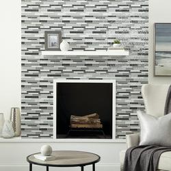 Mohawk® Vela Cafe 12 x 12 Glass and Stone Mosaic Tile Mohawk® Vela Cafe 12 x 12 Glass and Stone Mosaic Tile