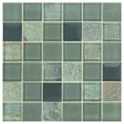 GBM® Monarchy Antigua 12 x 12 Glass and Stone Mosaic Tile