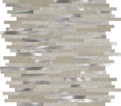 Mohawk® Phase Bronze Medal 12 x 13 Stone and Metal Mosaic Tile