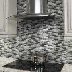 Mohawk® Color Wave Silver Mink 12 x 12 Glass Mosaic Tile