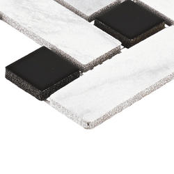 Mohawk® Noble Weaves Glacier White 12 x 12 Ceramic Basketweave Mosaic Tile