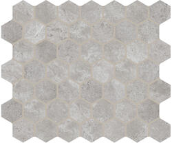 Mohawk® Rockford Gray 11 x 10 Hexagon Ceramic Mosaic Tile