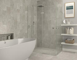 Mohawk® Rockford Gray 11 x 10 Hexagon Ceramic Mosaic Tile