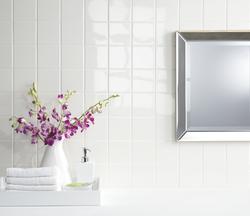 Mohawk® Vivant Gloss White 4-1/4 x 4-1/4 Ceramic Wall Tile at Menards®